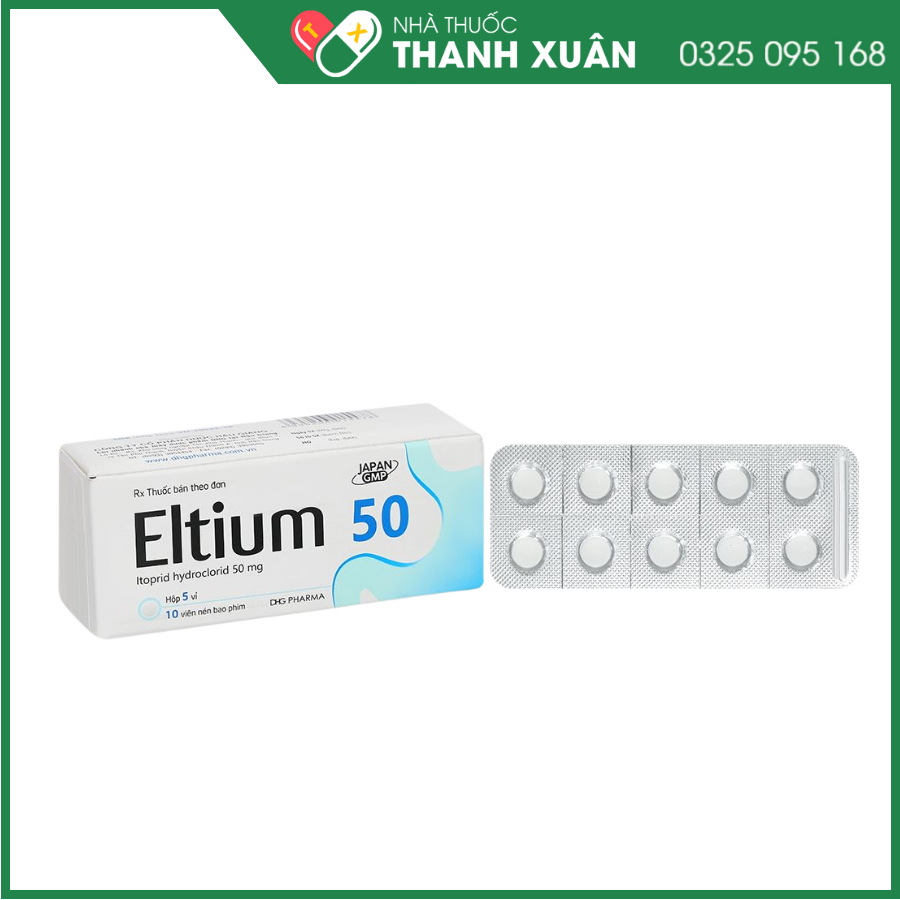 Eltium 50 trị triệu chứng viêm dạ dày mãn tính